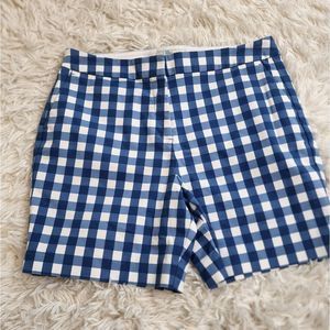 Boden blue Gingham shorts 8